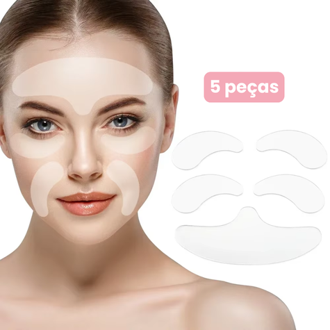 Kit Auralift Clean© - Adesivos Anti-Rugas das famosas (Reutilizável)