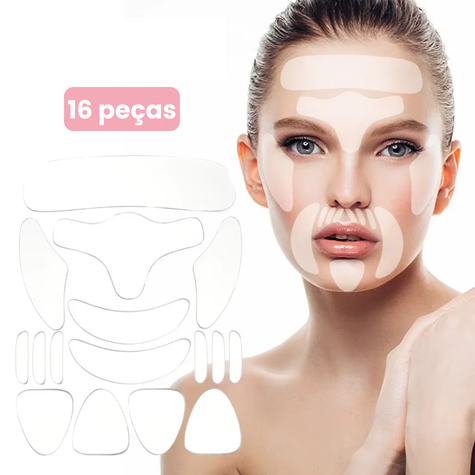 Kit Auralift Clean© - Adesivos Anti-Rugas das famosas (Reutilizável)
