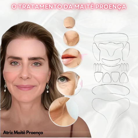 Kit Auralift Clean© - Adesivos Anti-Rugas das famosas (Reutilizável)