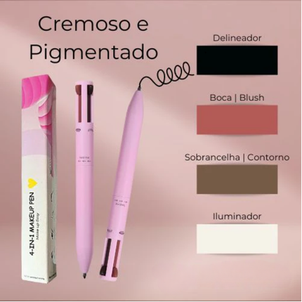 Caneta de Maquiagem Makeup Up Pen 4 em 1